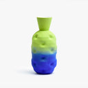 pineapple vase lime & cobalt blue