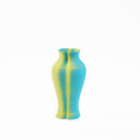 3D printed vase VB001 S cyan & mango