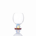 lollipop wine glass sunstone & red agate