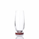 champagne glass red agate