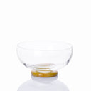 glass bowl yellow calcite