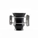 cup with metal handle black