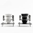 cup with metal handle white