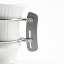 cup with metal handle white