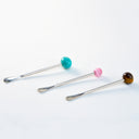 stirring spoon tiger's eye brown