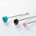 stirring spoon tiger's eye brown