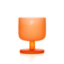Autumn Osmanthus glass set: 4 frosted glasses from ivory to golden amber, with an osmanthus motif