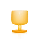 Autumn Osmanthus glass set: 4 frosted glasses from ivory to golden amber, with an osmanthus motif