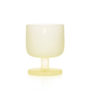 Autumn Osmanthus glass set: 4 frosted glasses from ivory to golden amber, with an osmanthus motif