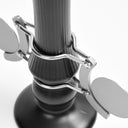 circle handle vase black