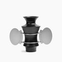oval handle vase black