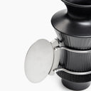 oval handle vase black