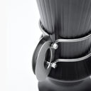 layered handle vase black
