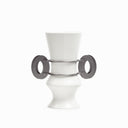 layered handle vase off white