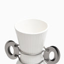 layered handle vase off white
