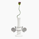 circle handle vase off White