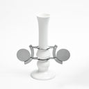 circle handle vase off White