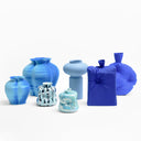 pumpkin vase aqua chrome
