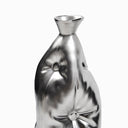 pillow vase silver