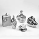 pillow vase silver