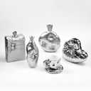 cookie vase silver