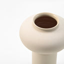 donut vase ivory