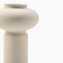 donut vase ivory