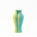3D printed vase VB001 L cyan & mango