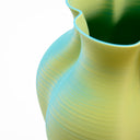 3D printed vase VB001 L cyan & mango