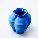 3D printed vase VB002 S cerulean blue