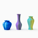 3D printed vase VB002 S cerulean blue