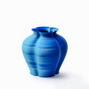 3D printed vase VB002 L cerulean blue