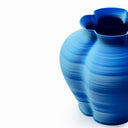 3D printed vase VB002 L cerulean blue