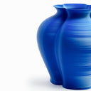 3D printed vase VB002 L cerulean blue