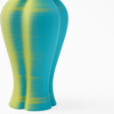 3D printed vase VB001 S cyan & mango