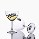 trompe-l'œil olive wine glass