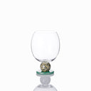 lollipop wine glass opalite & red jasper