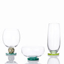 glass bowl malachite green