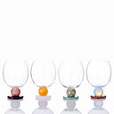 lollipop wine glass opalite & red jasper