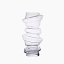 swirling glass vase