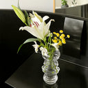 swirling glass vase