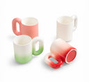 Ran Xiang Fei super-BIG mug in a satin-matte pink stoneware finish, 800ml with an ergonomic handle
