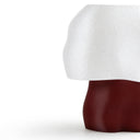 Studio.LUNA 3D printed lamp cover L001 with a deep red base and translucent cloud-shaped shade