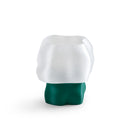 Studio.LUNA 3D printed lamp cover L001 with a forest-green base and translucent cloud-shaped shade
