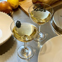 trompe-l'œil olive wine glass