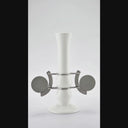 circle handle vase off White