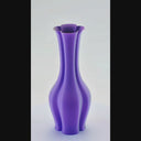 3D printed vase VB003 L iris grey