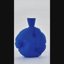cookie vase royal blue